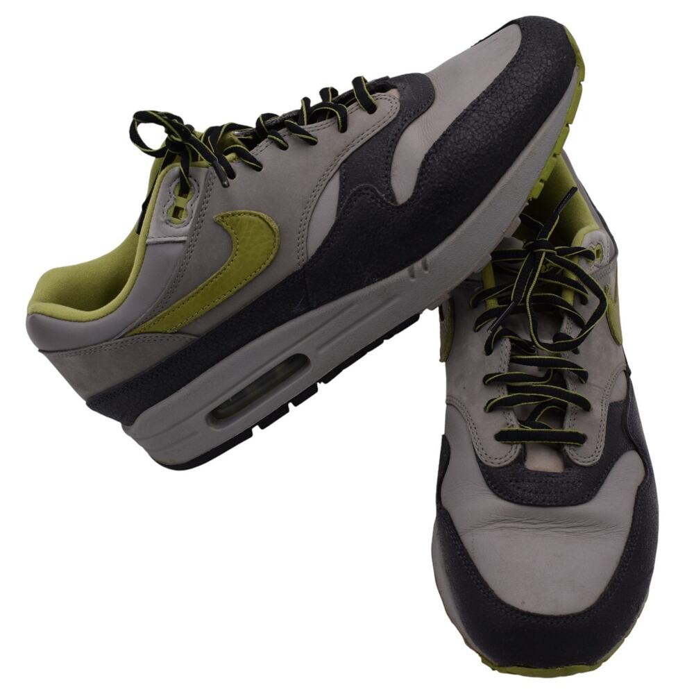Nike x HUF Air Max 1 SP Pear Green Anthracite Grey Pewter HF3713-002 Mens 10